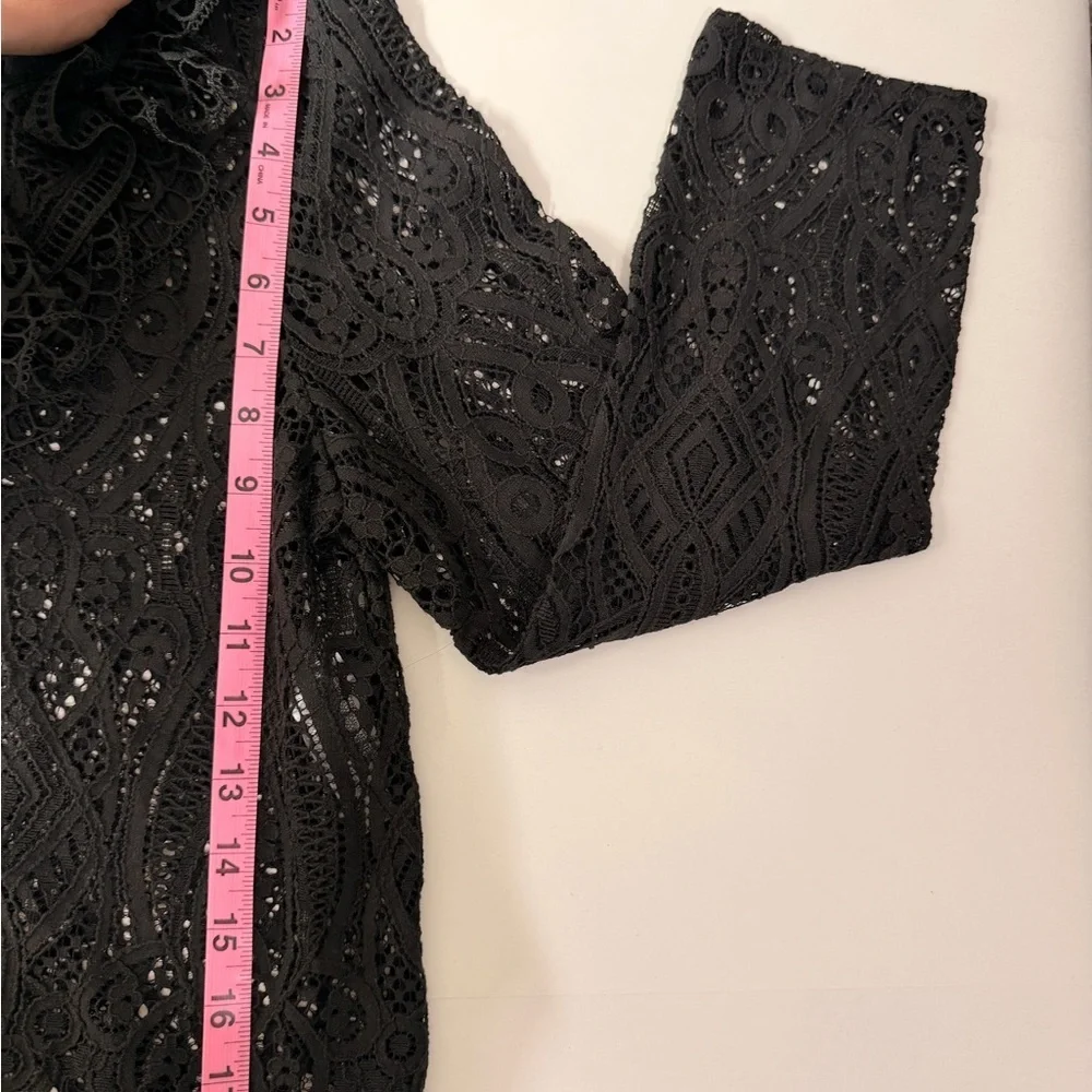 ZARA Black Lace Blouse – Romantic Gothic  ✨